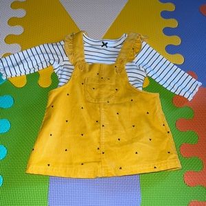 Carters 3m dress with long sleeve shirt